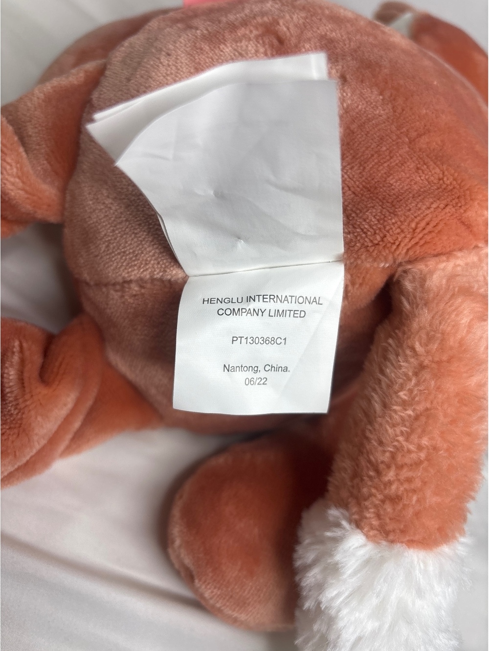 Max Studio Kids Sleeping Velour Fox Plush 19" Closed Sleepy Eyes Floppy Legs EUC - Picture 8 of 9